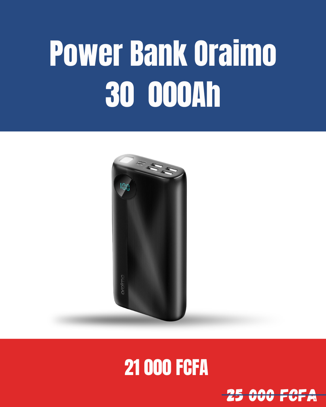 Power Bank Oraimo 30000mAh
